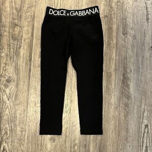 Dolce & Gabbana Kids Leggings with Logo Waistband
